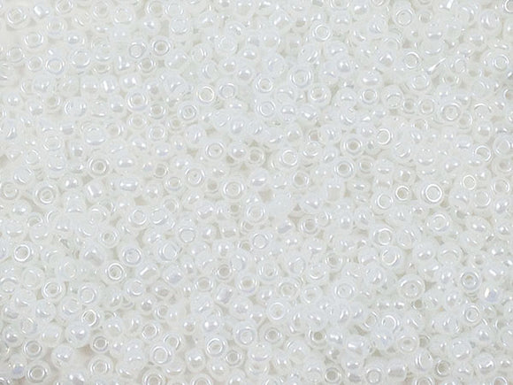 Perles de rocailles 12/0 - Blanc nacré - 20g