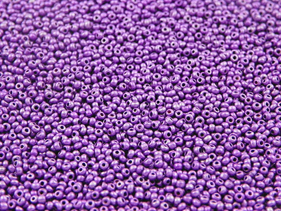 Perles de rocailles 2 mm - Violet opaque - 20g