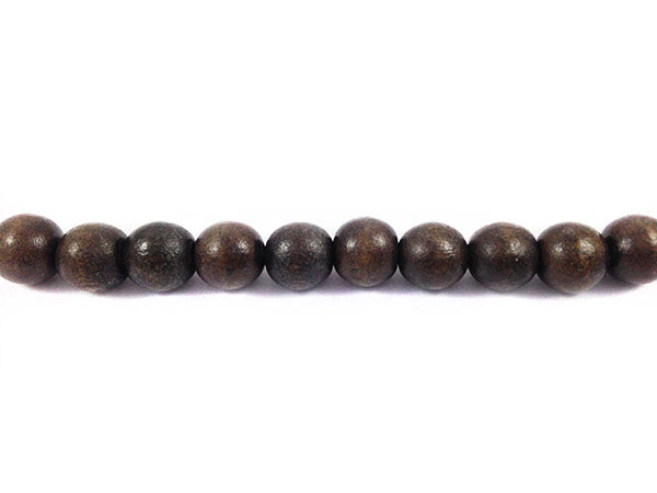 Perles en bois - Marron mat - 8 mm - x 10 Ma Boutique de Perles