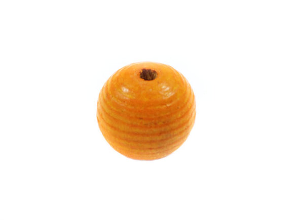 Perle en bois 20 mm - Orange - x 1