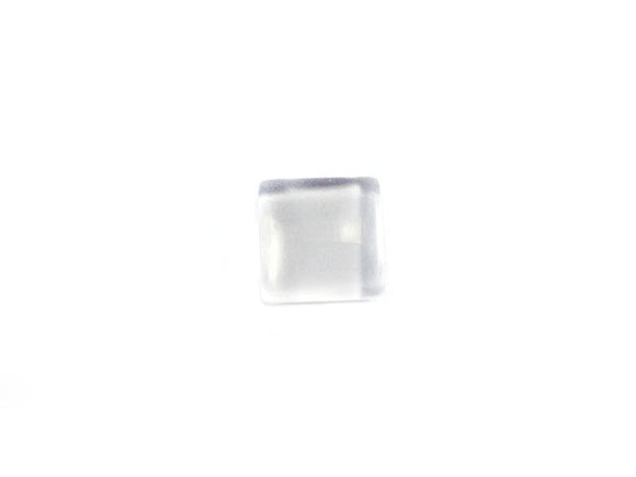 Cabochon loupe carré transparent - 10 mm - x 1