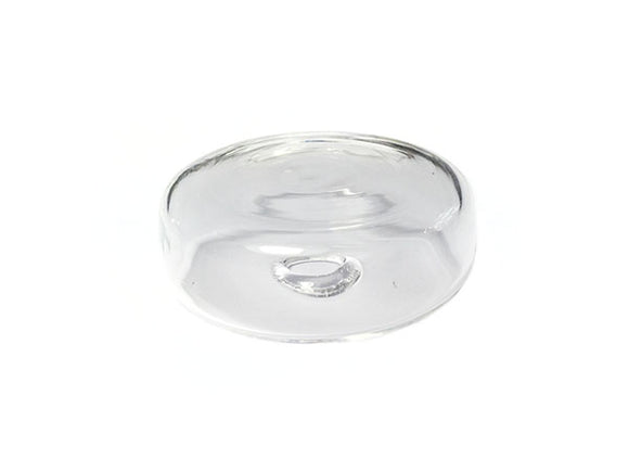 Cabochon en verre  transparent  à remplir - Rond - 30 x 12 mm - x 1