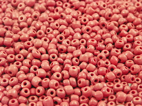 Perles de rocailles  4 mm - Marron opaque - 20g