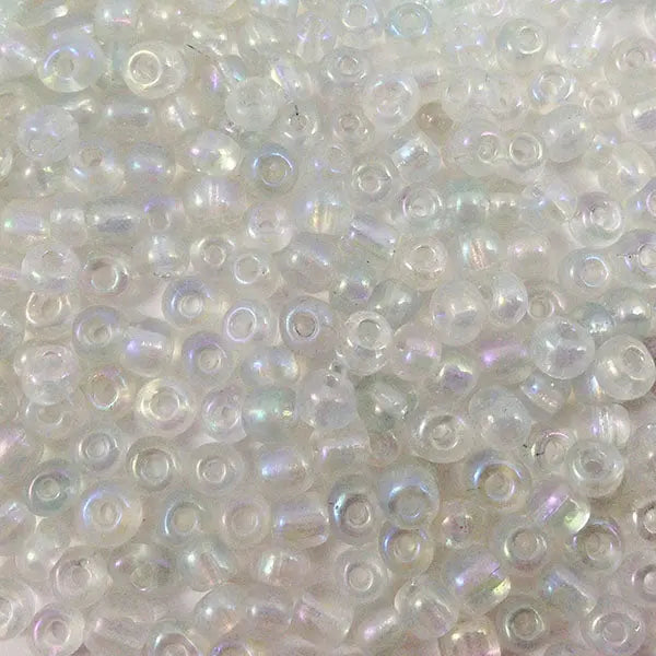 Perles de rocailles 4 mm - Blanc transparent - 20g  Ma Boutique de Perles