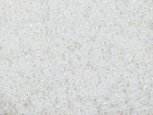 Perles de rocailles 12/0 - Blanc nacré - 20g