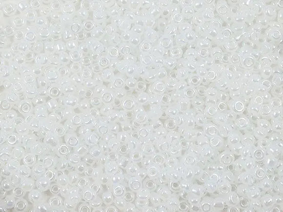 Perles de rocailles 12/0 - Blanc nacré - 20g