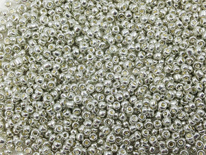Perles de rocailles 2 mm - Argent opaque - 20g