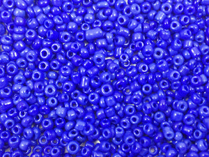 Perles de rocailles 2 mm - Bleu cobalt opaque - 20g