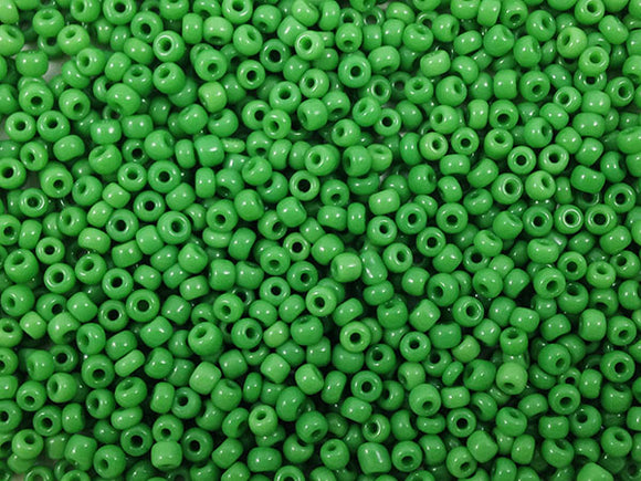 Perles de rocailles 2 mm - Vert opaque - 20g