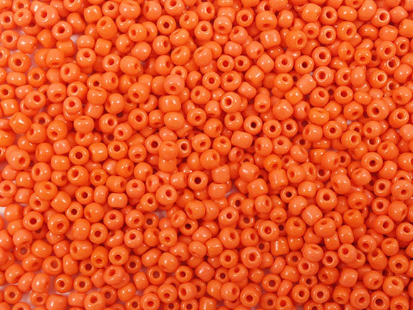 Perles de rocailles 2 mm - Orange opaque - 20g
