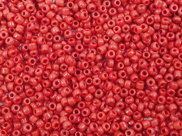 Perles de rocailles 2 mm - Rouge cramoisi opaque - 20g  Ma Boutique de Perles