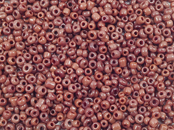 Perles de rocailles 2 mm - Marron opaque - 20g
