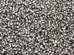 Perles de rocailles 2 mm - Bicolore marron beige - 20g