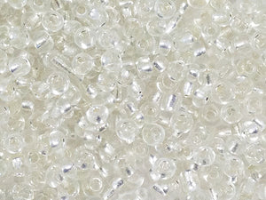 Perles de rocailles 12/0 - Argent transparent - 20g
