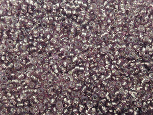 Perles de rocailles 12/0 - Violet transparent - 20g