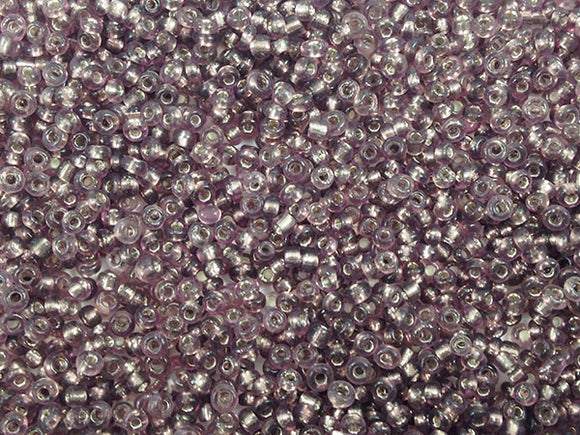 Perles de rocailles 12/0 - Violet transparent - 20g