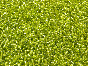 Perles de rocailles 12/0 - Vert transparent - 20g