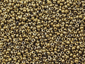 Perles de rocailles 2 mm - Or irisé - 20g