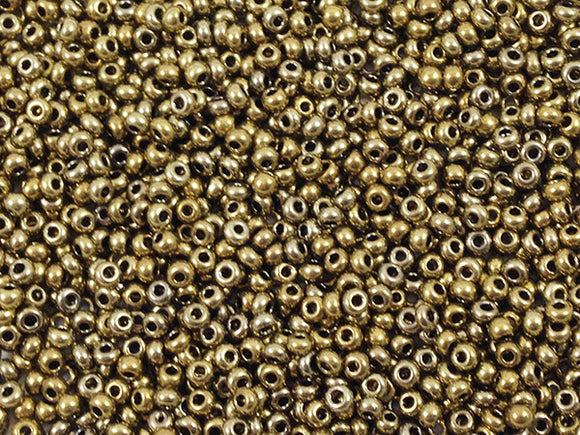 Perles de rocailles 2 mm - Or irisé - 20g