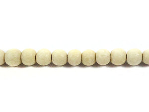 Perles en bois - Blanc mat - 4 mm - x 50