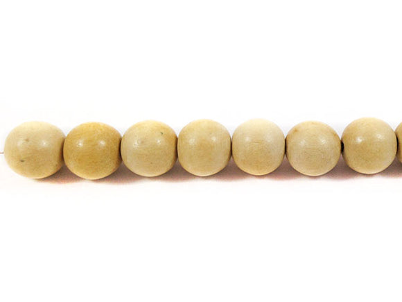 Perles en bois - Naturel mat - 10 mm - x 10