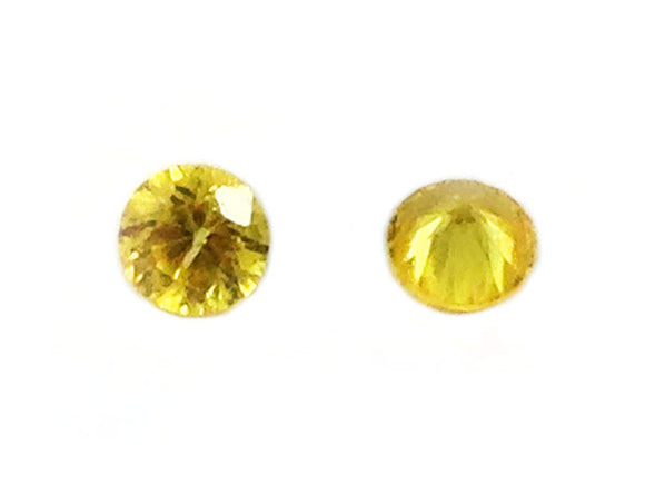 Cabochons zirconium grade A - Jaunes - 3 mm - x 10