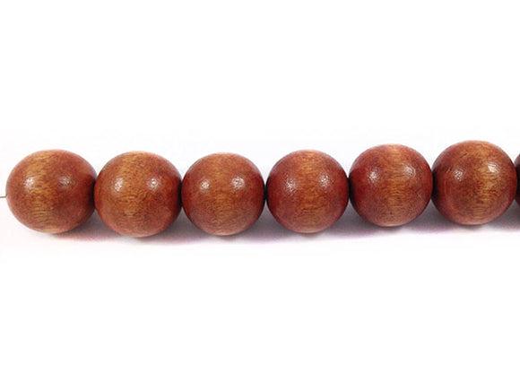 Perles en bois - Rouille brillant - 15 mm - x 4