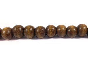 Perles en bois 9 mm - Marron - x 20