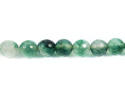 Jade vert - Perles à facettes - 8 mm - x 10  Ma Boutique de Perles