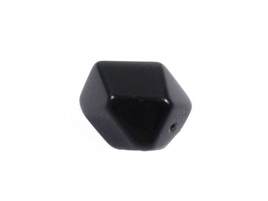Obsidienne noire - Olive à facettes - 18 mm - x 1  Ma Boutique de Perles
