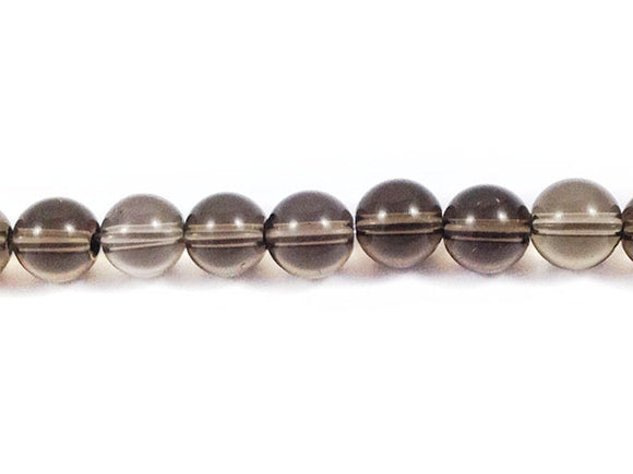 Quartz fumé - Perles rondes - 6 mm - x 10