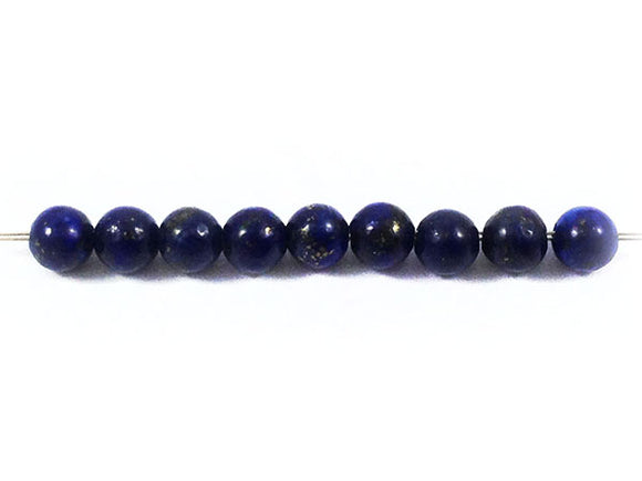 Lapis Lazuli - Perles rondes - 4 mm - x 15