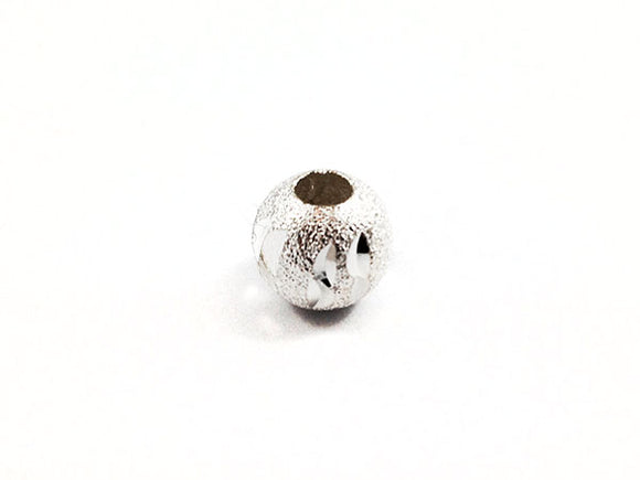 Perles rondes - 10 mm - Laiton argenté - x 2