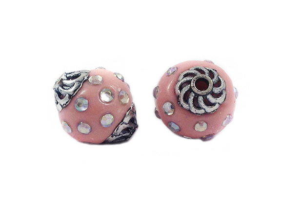 Perle d'Indonésie - Rose - 16 x 12 mm - x 1