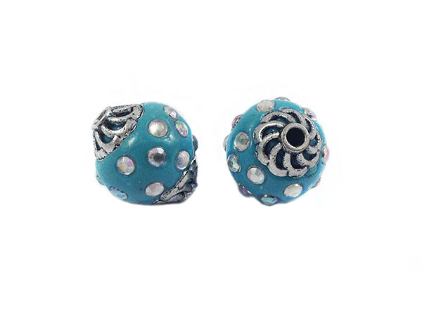 Perle d'Indonésie - Turquoise - 16 x 12 mm - x 1  Ma Boutique de Perles