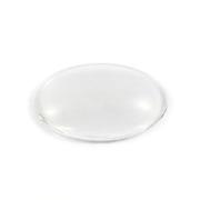 Cabochon loupe ovale transparent - 25 x 18 mm - x 1