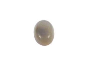 Agate grise naturelle - Cabochon ovale - 14 x 10 mm - x 1