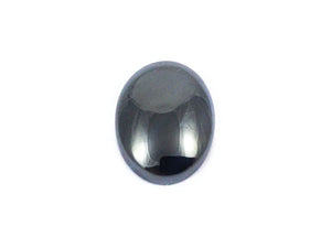 Hématite noire - Cabochon ovale - 18 x 13 mm - x 1