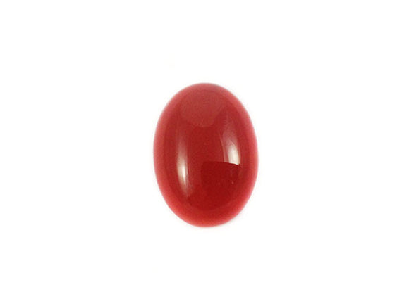 Agate rouge naturelle - Cabochon ovale - 18 x 13 mm - x 1