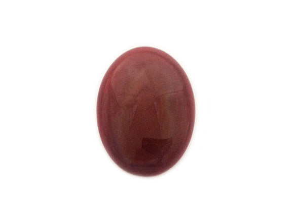 Agate rouge naturelle - Cabochon ovale - 40 x 30 mm - x 1