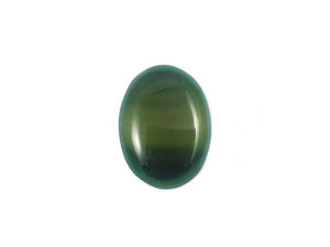 Agate verte naturelle - Cabochon ovale - 40 x 30 mm - x 1