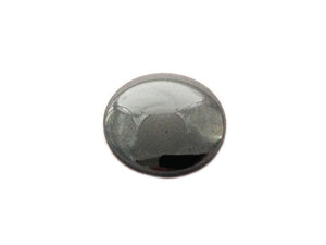 Hématite noire - Cabochon rond  - 14 mm - x 1