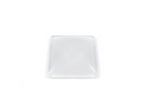 Cabochon loupe carré transparent - 25 mm - x 1