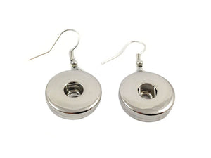 Armatures de boucles d'oreilles  pour boutons-pression - x 2