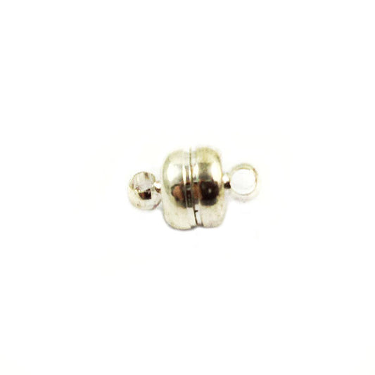 Fermoir aimanté  - Couleur argent - 11x7 mm - x 1  Ma Boutique de Perles