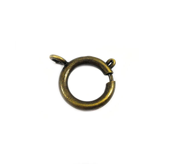Fermoir à ressort - Couleur bronze - 15,5 mm - x 1  Ma Boutique de Perles