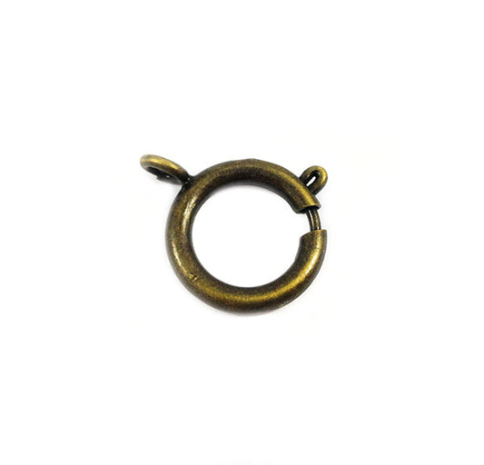 Fermoir à ressort - Couleur bronze - 15,5 mm - x 1  Ma Boutique de Perles