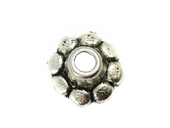 Coupelles  - Couleur argent vieilli - 8 mm - x 4