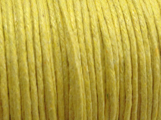 Coton ciré - Jaune - 1 mm - x5m  Ma Boutique de Perles