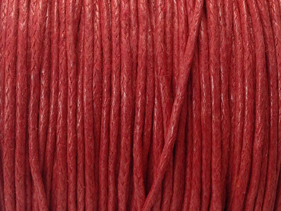 Coton ciré - Rouge - 1 mm - x5m